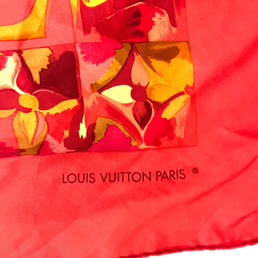 Vintage Louis Vuitton watercolor silk scarf